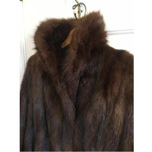 Exquisite Vintage 1960s Mink Coat Conrad’s of Boston 3/4 Length Medium Women's